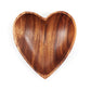 Fair Trade Hand-carved Acacia Wood Heart Bowl