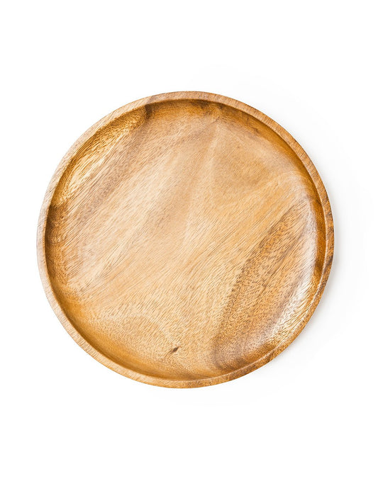 Fair Trade, Hand-carved, Acacia Wood Plate