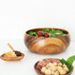 Hand-carved, Acacia Wood Large Salad Bowl