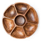 Fair Trade, Hand-carved, Acacia Wood Vegetable Platter