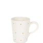Ceramic Mugs Gift Box, White & Gold
