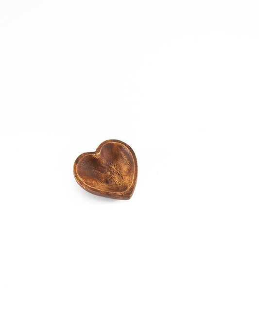 Acacia Wood Heart Bowl | The Little Market